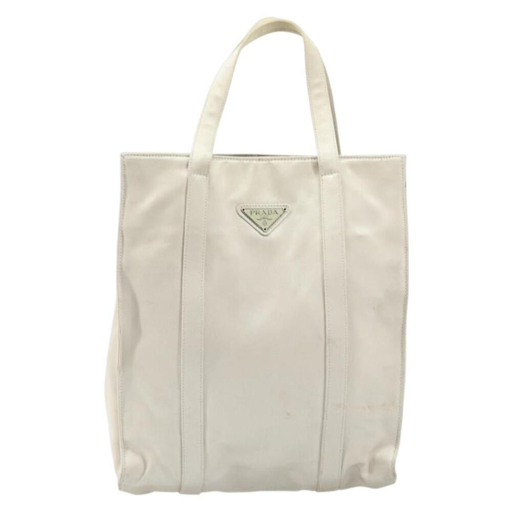 Prada Satin Handbag White